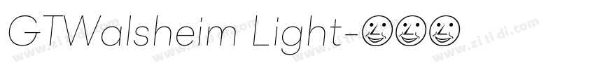 GTWalsheim Light字体转换